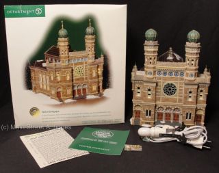 DEPT 56 CIC VILLAGE CENTRAL SYNAGOGUE NEW YORK #59204 CHRISTMAS IN 