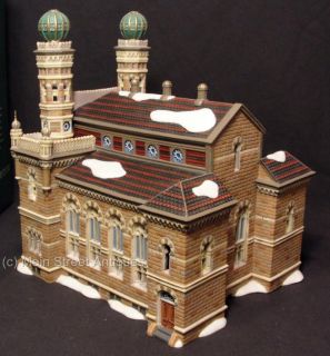 DEPT 56 CIC VILLAGE CENTRAL SYNAGOGUE NEW YORK #59204 CHRISTMAS IN 