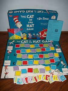 Dr Seuss The Cat In The Hat Boardgame Beginner Game COMPLETE