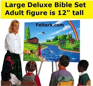 Betty Lukens LARGE DELUXE Bible Felt Board Set + Activity CD, flannel 