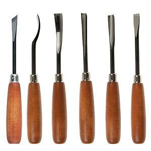 6pc. IMPORTED WOOD CARVING TOOLS /GUNSMITHING SET/SCULPTURE HOUSE 