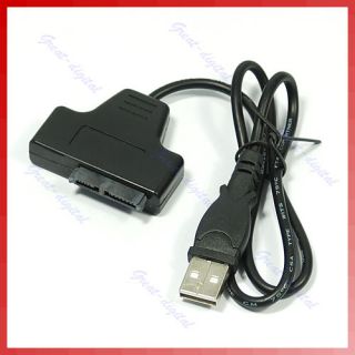 USB to 13P Slimline SATA CD ROM CD Driver Adapter Cable