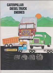Mint 1978 Caterpillar Diesel Truck Engines Sales Booklet
