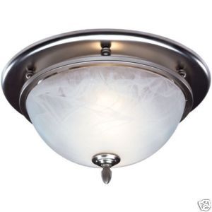 New Broan Satin Nickel Bathroom Ceiling Bath Fan Light