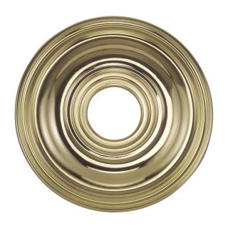   16 inch Metal Chandelier Ceiling Medallion Polished Brass Livex