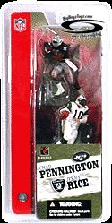  NFL 3 inch 2 Pack Jerry Rice Raiders Chad Pennington Jets New