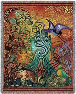 Awen Celtic Inspiration Tapestry Throw Blanket Afghan