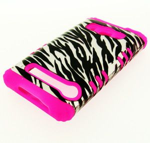 in 1 HYBRID Pink Silicone Phone Cover Case for Sprint HTC EVO 4G 