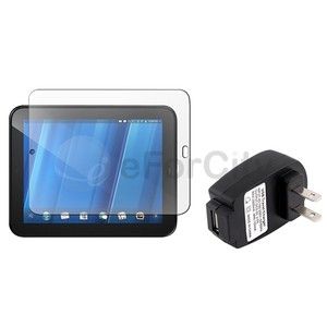 LCD Screen Protector AC Wall Charger Adapter For HP Touchpad