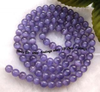 4mm purple cat s eye round gemstone beads 14 5