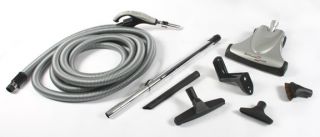 Deluxe Air Driven Central Vacuum Kit 30 Hose w Switch