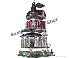   Victorian Corner House Instructions CD Custom Lego ® 10218 10224 city