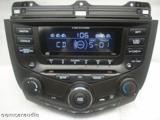 Honda Accord 6 CD Changer Radio 7BC0 EX LX 4 Door Sedan