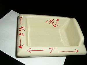 Almond Soap Shower Recessed Niche Ceramic Shelf Dish