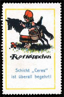 Poster Stamp Czechoslovakia   Schicht Ceres Red Riding Hood