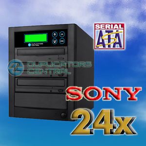 Sony 24x DVD CD Discs Burners Recorder Duplicator 500GB Hard Drive 