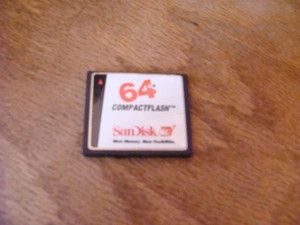 SANDISK COMPACTFLASH CF 64MB Memory Card for computer digital Camera 