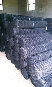 Black Chain Link Coated Fencing Chainlink Fence