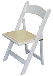 Celina Wood Folding Chairs   White