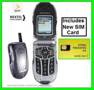 Nextel Motorola ic402 Cell Phone Hybrid Sprint 639381040208