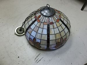   Style Stained Glass Ceiling Hanging Lamp Shade Chandelier