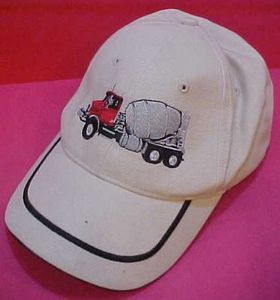 Cement Mixer Truck Vintage Kaki Cotton Adjustable Baseball Cap Hat 