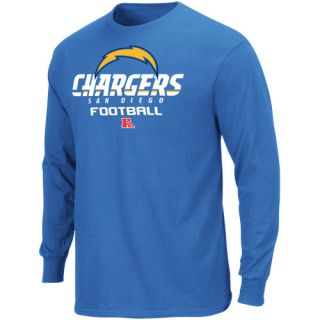 San Diego Chargers Critical Victory V Long Sleeve T Shirt Light Blue 