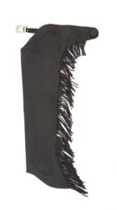 Youth Luxury Synthetic Suede Black Full Chaps