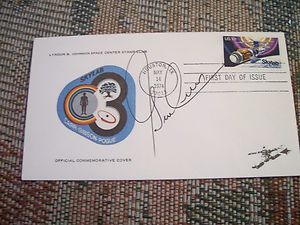 Gene Cernan Signed Skylab Postal Cover Apollo 17 Moon Nasa Astronaut 