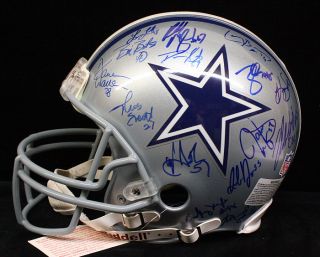 1993 Dallas Cowboys Team Signed by 31 Proline F s Football Helmet PSA 