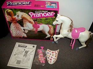 Vintage 1983 Barbie Dream Horse Prancer Arabian Horse W Box 