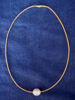 Tiffany 14mm South Sea Pearl on Gold Mesh Necklace