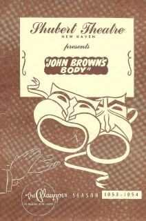 TYRONE POWER CHARLES LAUGHTON 1953 JOHN BROWNS BODY PROGRAM*