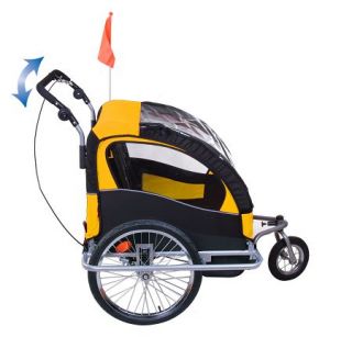   Baby Bicycle Bike Trailer Stroller Jogger w Swivel Front Wheel