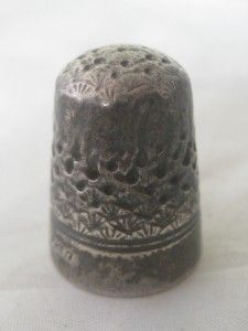   Charles Horner Art Deco Sterling Silver Sewing Thimble Free P P UK