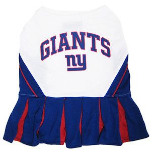 NFL New York Giants Cheerleader Dog Pet Dress Sports Costume Small 