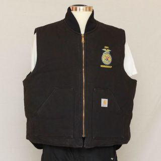   USA mens warm insulated sleeveless vest jacket heavy 100% cotton. 3XL