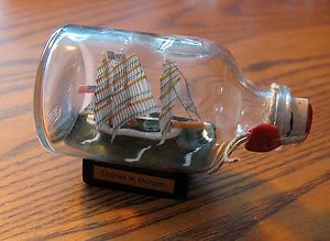 Ship in a Bottle CHARLES W MORGAN Excellent New from England