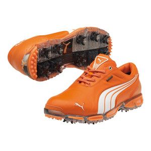 Puma Super Cell Fusion Ice Le Golf Shoes Vibrant Orange White 2012 New 