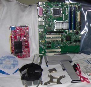 ATI Video Card 3 4 Dual Core HeatSink Intel Motherboard Combo
