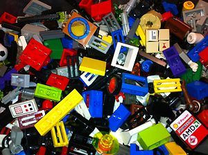 LEGO 100 Small & Tiny Pcs Random Bricks Accent/Detail Parts Bulk Lot 
