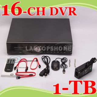 1TB 16CH Channel H 264 Surveillance CCTV Real Time Network DVR