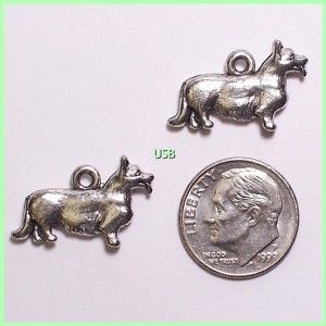 Welch Corgi Dog Breed Pewter Charms 43 1 Combined Shipping