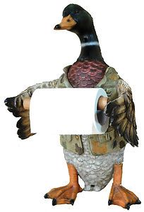 Duck Toilet Paper Holder by Wildlife Creations Wall Mount Bath 4045 