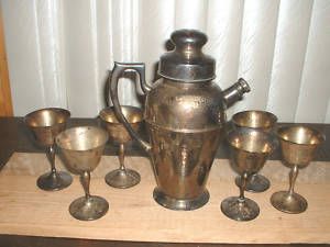 Vintage Apollo E P N s Bernard Rice Sons Shaker Cups