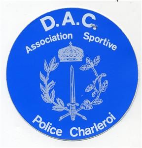 police sticker d a c association sportive charleroi