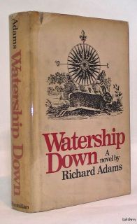Watership Down   Richard Adams   1st/1st  1974  Ships Free US  Author 