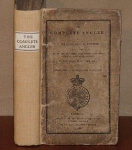   Complete Angler 1825 Rivers Fish Ponds Fish Engravings Cotton