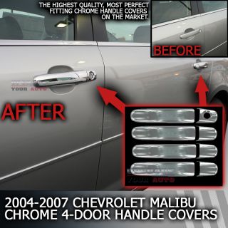 chevy malibu chrome door handle covers 2004 2005 2006 2007