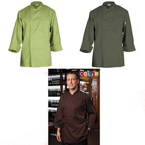 Chef Works Professional Colored Chef Coat Coats Unisex Olive Lime 